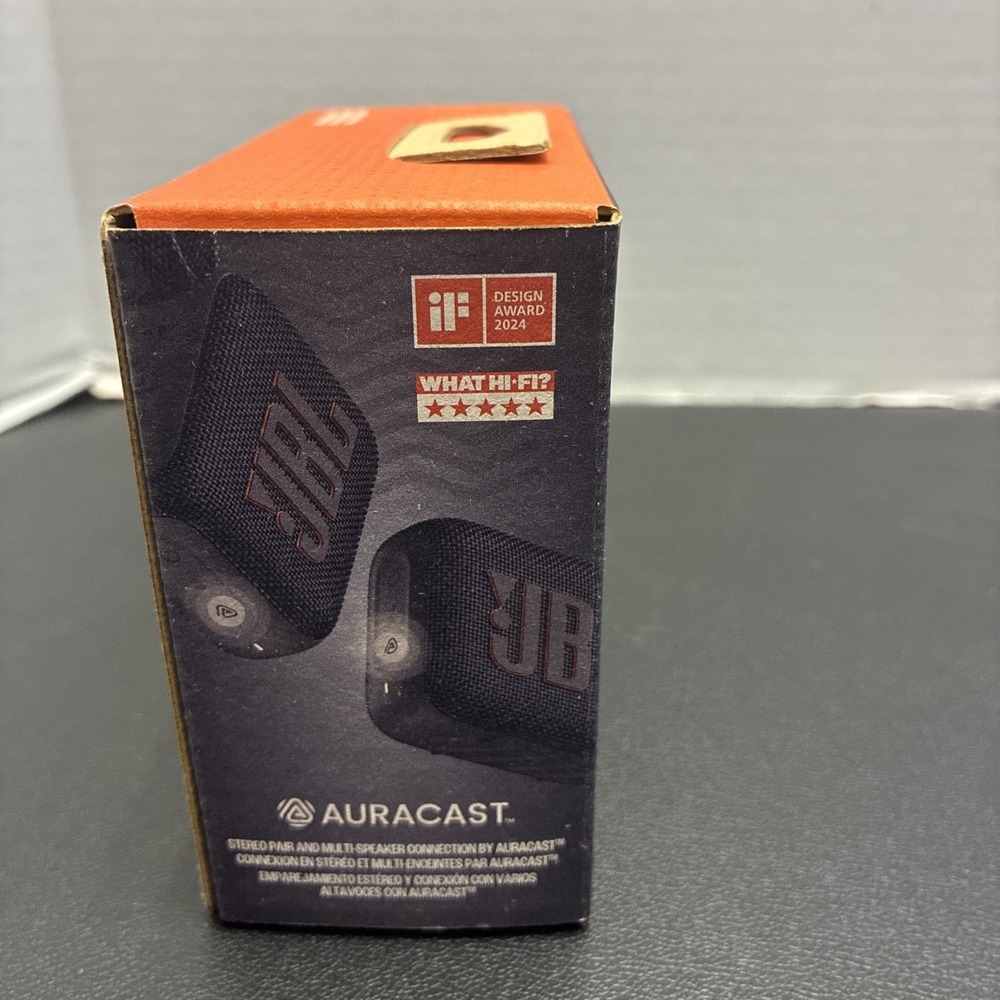 New JBL Go 4 Portable Waterproof Bluetooth Speaker Black JBLGO4BLKAM - Picture 3 of 5